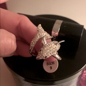 Silver Dolphin Ring new size 9